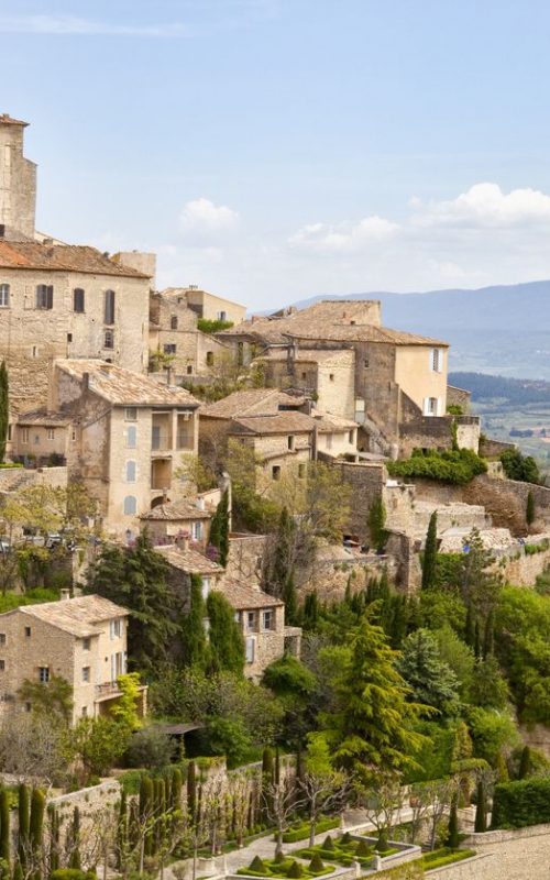 Gordes, Provence, France, Spring, Valley of Luberon.  One of the most beautiful villages in France
